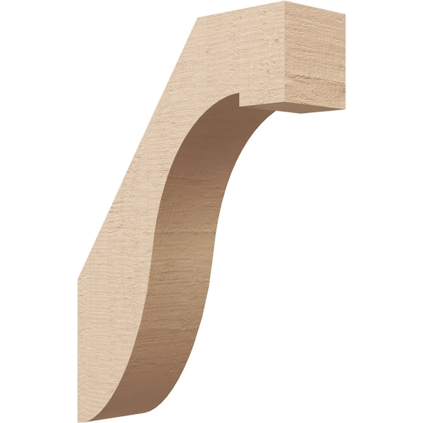 Ekena Millwork 3-inch W x 10-inch D x 14-inch H Del Monte Rough Cedar Woodgrain TimberThane Knee Brace, Primed BRCUR03X10X14DELRCPR - main